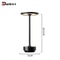 Aluminum Alloy Retro Portable Rechargeable LED Desk Lamp 3