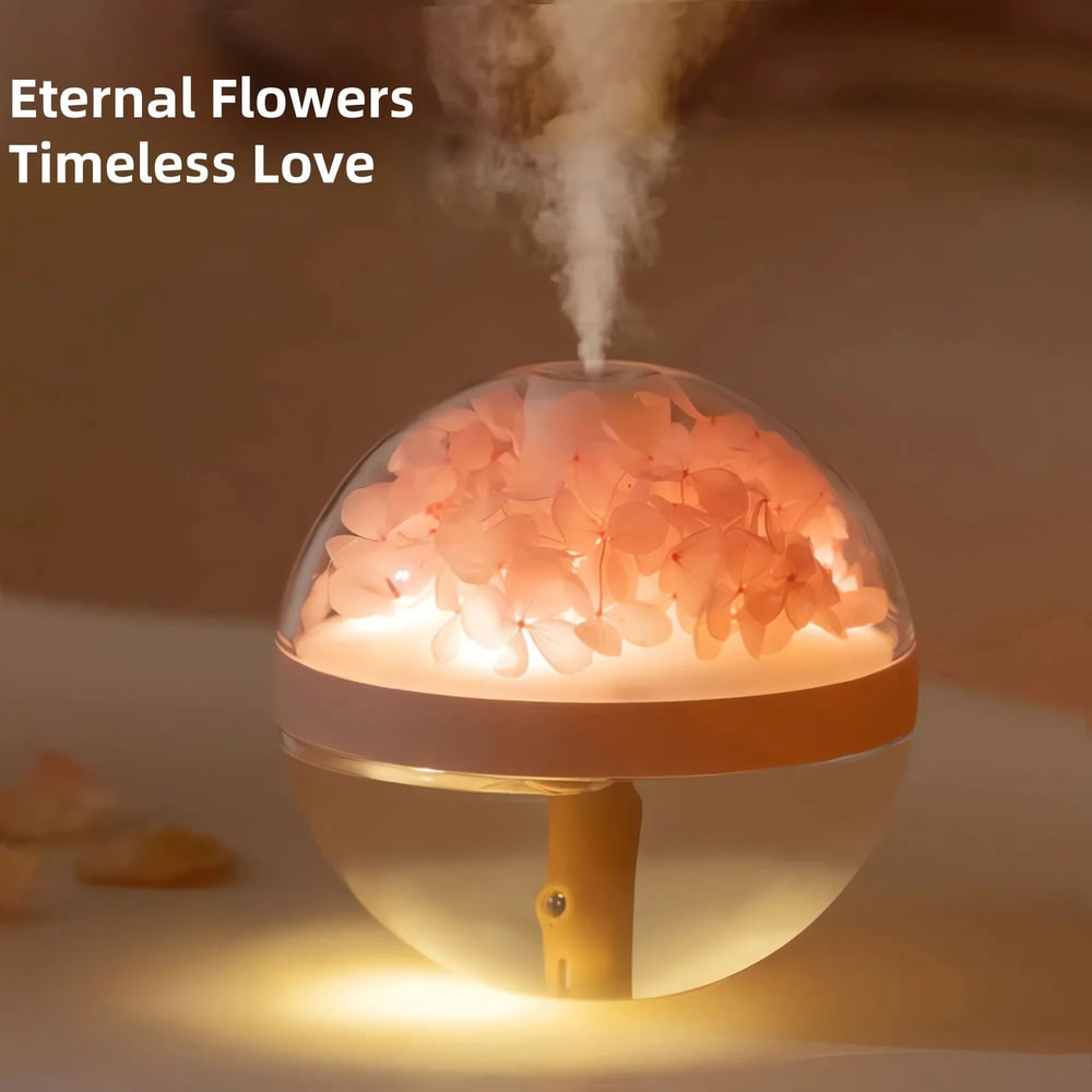 Eternal Flower Humidifier And Atmosphere Night Light 0