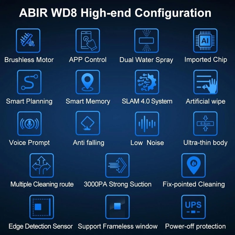 ABIR WD8 Smart Robot Window Cleaner 2