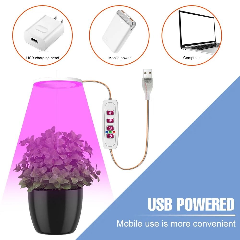 LED Full Spectrum USB Phytolamp Indoor Grow Lights 3