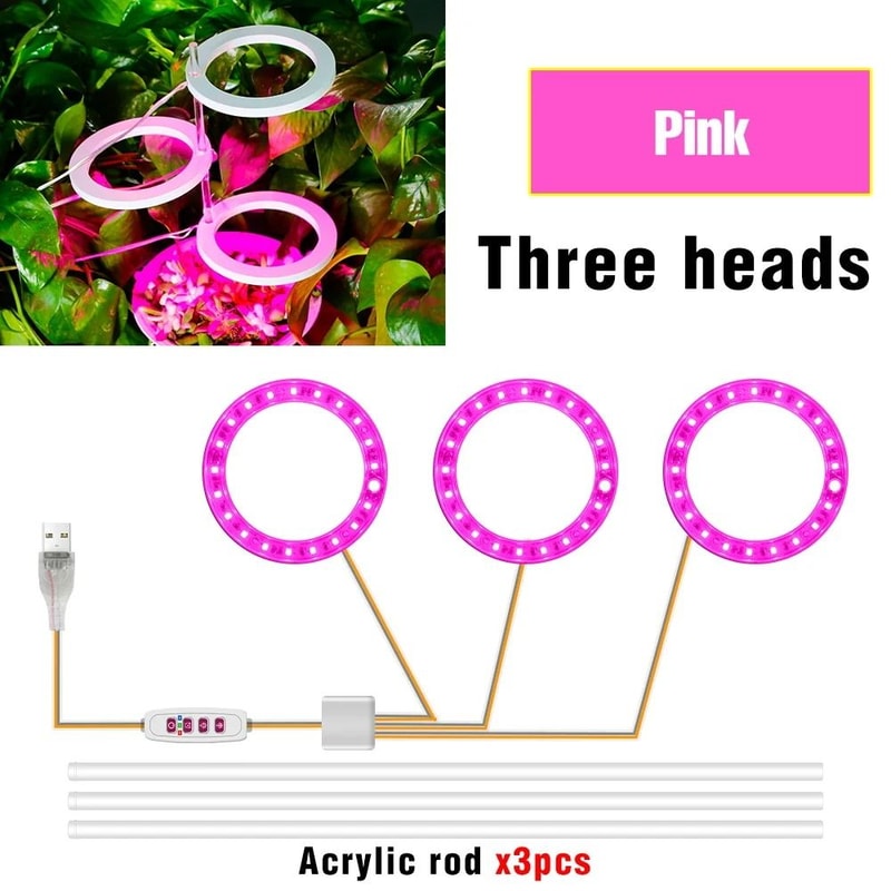 LED Full Spectrum USB Phytolamp Indoor Grow Lights 7