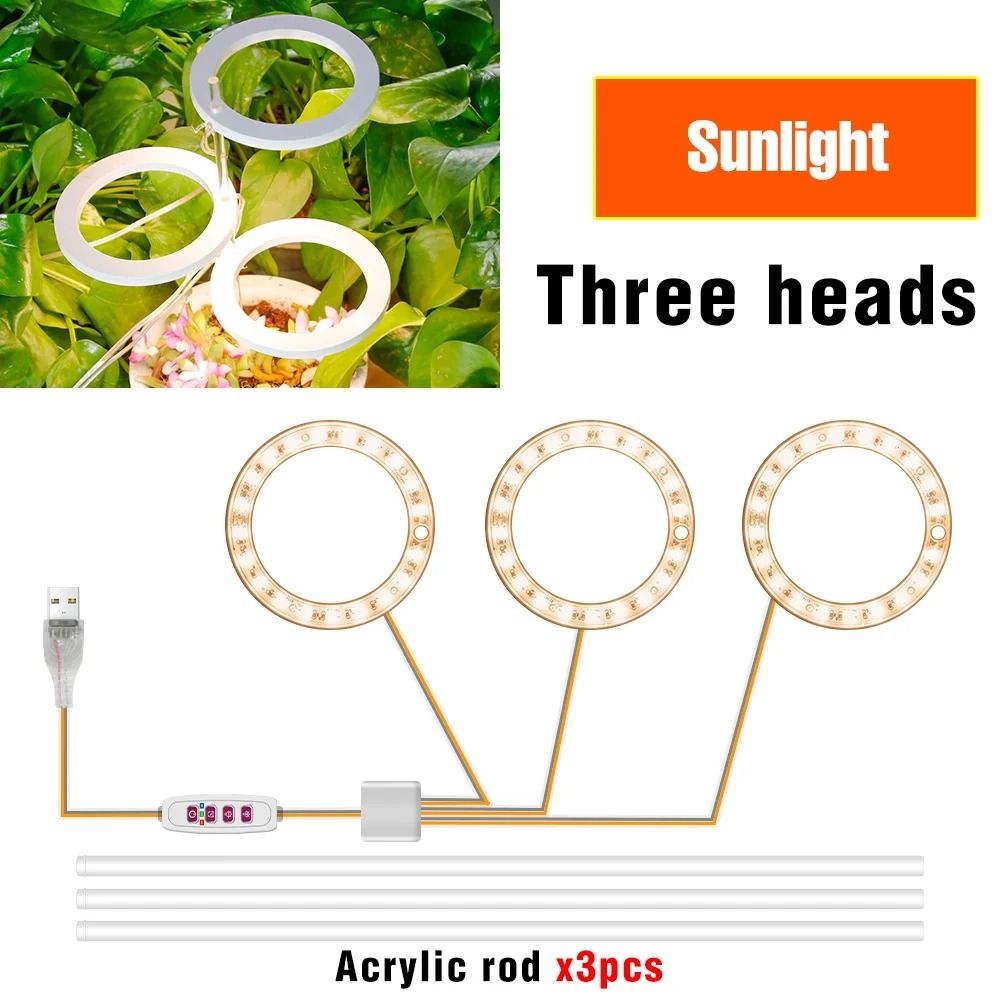 LED Full Spectrum USB Phytolamp Indoor Grow Lights 14