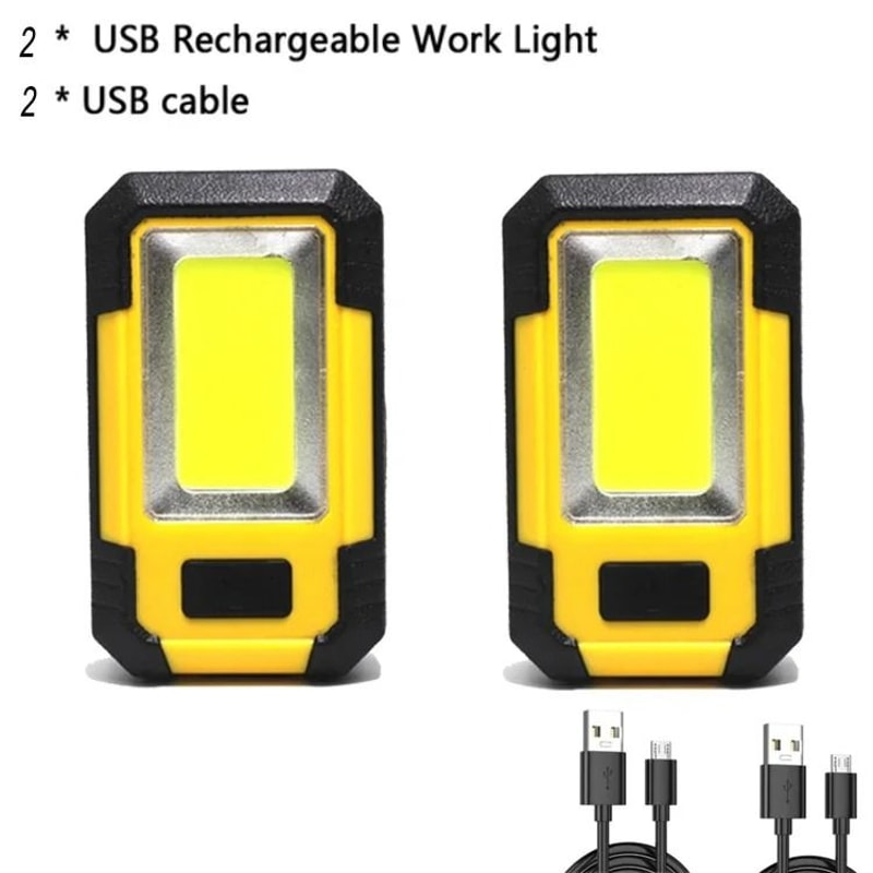 Rechargeable 30W Super Bright COB Work Light Power Bank 9