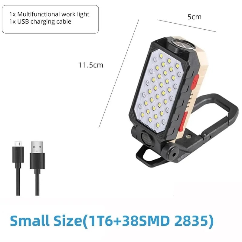 Rechargeable 30W Super Bright COB Work Light Power Bank 11