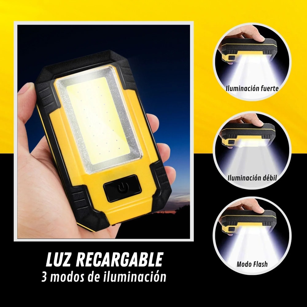 Rechargeable 30W Super Bright COB Work Light Power Bank 1