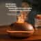 7Color Fire Flame Wood Grain Aromatherapy Diffuser 0