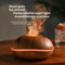 7Color Fire Flame Wood Grain Aromatherapy Diffuser 0