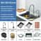 304 Stainless Steel Waterfall Kitchen Sink System 5