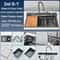 Stainless Steel Digital Waterfall Kitchen Sink System 12