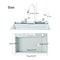 White Nano Stainless Steel Integrated Digital Kitchen Sink 5