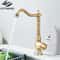 Uythner Retro Brass Antique Bronze Kitchen Sink Faucet 11
