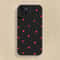 Black Love Heart Shockproof Silicone Phone Case 6