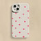 Black Love Heart Shockproof Silicone Phone Case 7