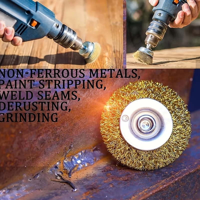 Wire Brush Wheel Cup Brush Set For Drill Attachment 5