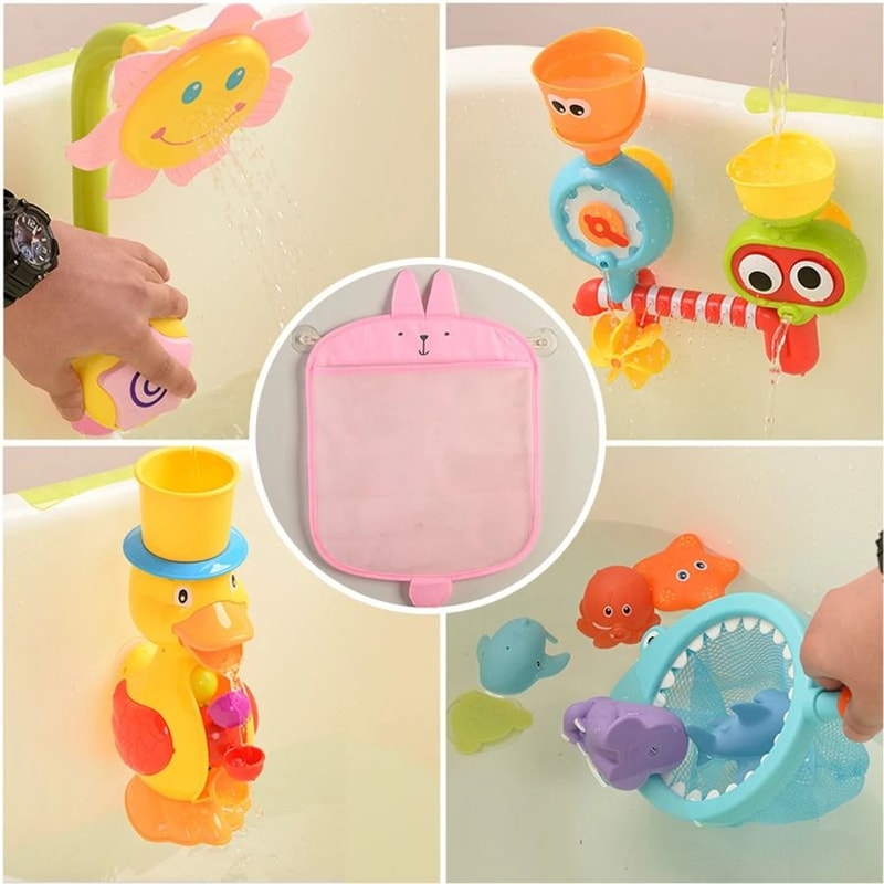 Cartoon Animal Bathroom Mesh Storage Bag 4