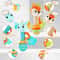 Soft Plush Animal Sensory Shaker And Teether Toy 5