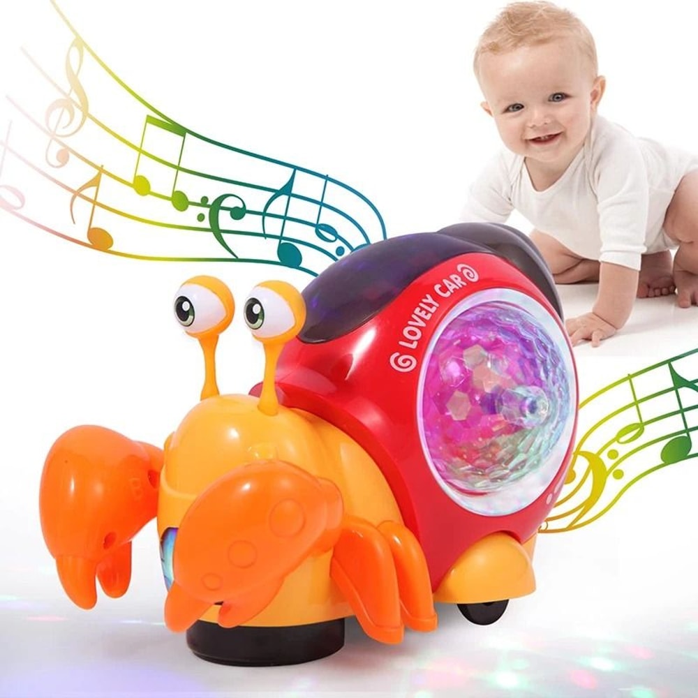 Interactive Crawling Crab And Snail Musical Toy 1