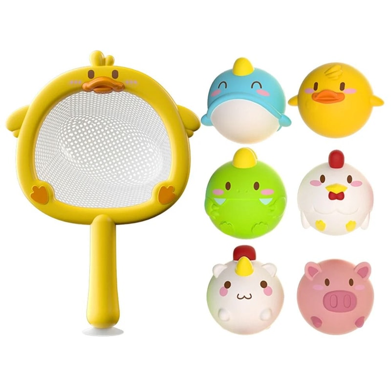 Luminous LED Animal Bath Toy With Water Induction 15