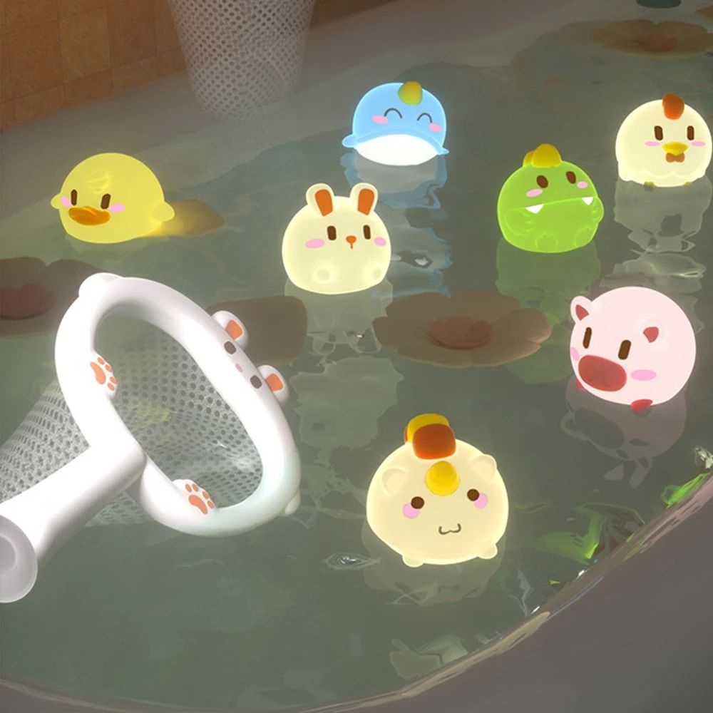 Luminous LED Animal Bath Toy With Water Induction 1
