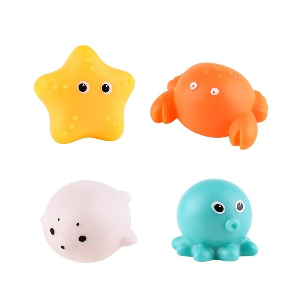 Luminous LED Animal Bath Toy With Water Induction 17