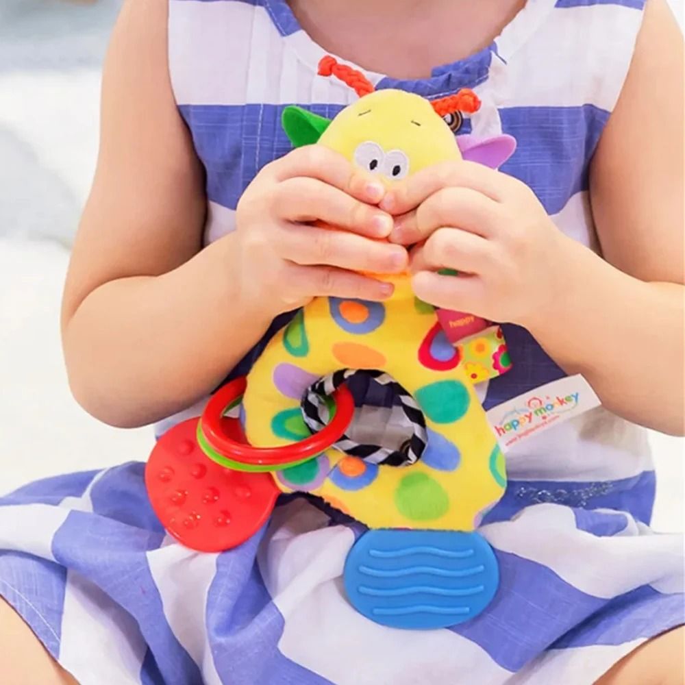 Soft Stuffed Giraffe Sensory Teether Doll 1