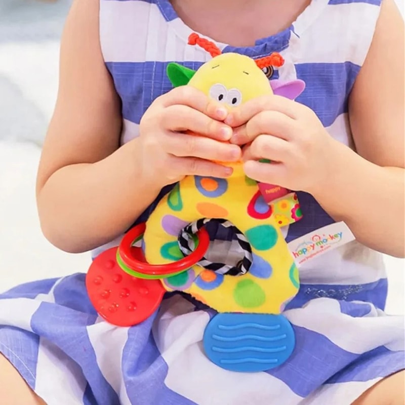 Soft Stuffed Giraffe Sensory Teether Doll 1