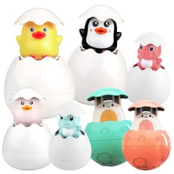 hatching egg water spray bath toy