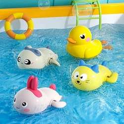 wind up floating clockwork animal bath toy