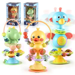 baby cartoon interactive suction cup tray toy