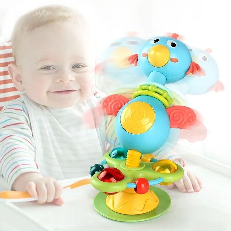 Baby Cartoon Interactive Suction Cup Tray Toy 1
