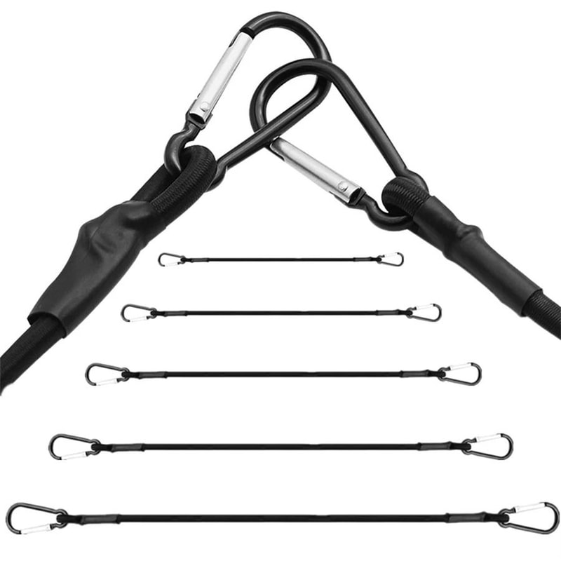 Multipurpose Stretch Elastic Bungee Cords With Hooks 0