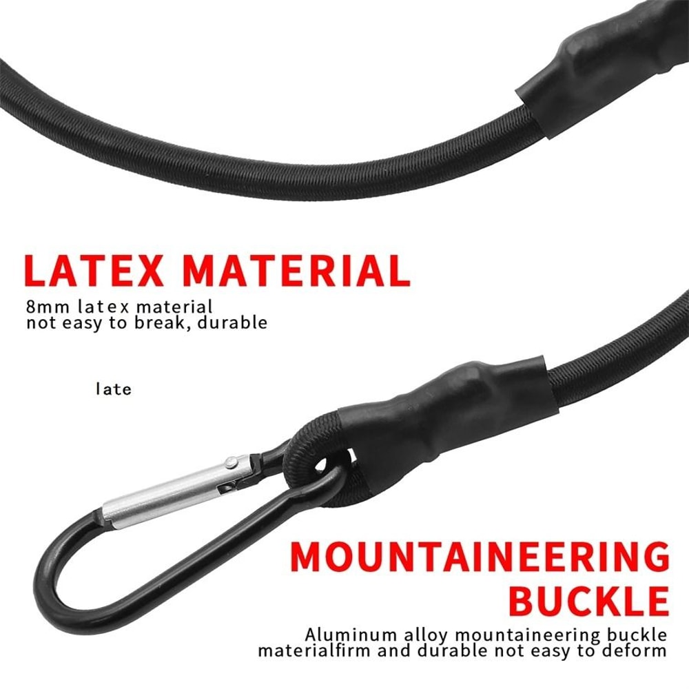 Multipurpose Stretch Elastic Bungee Cords With Hooks 1