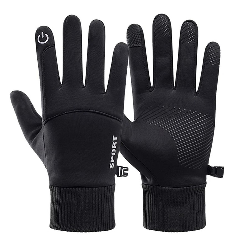Black Winter Warm FullFinger Touch Screen Gloves 6