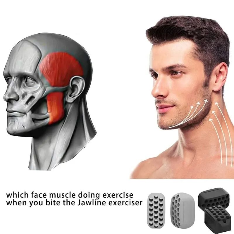 Silicone Jaw Exerciser Facial Toner Set 4
