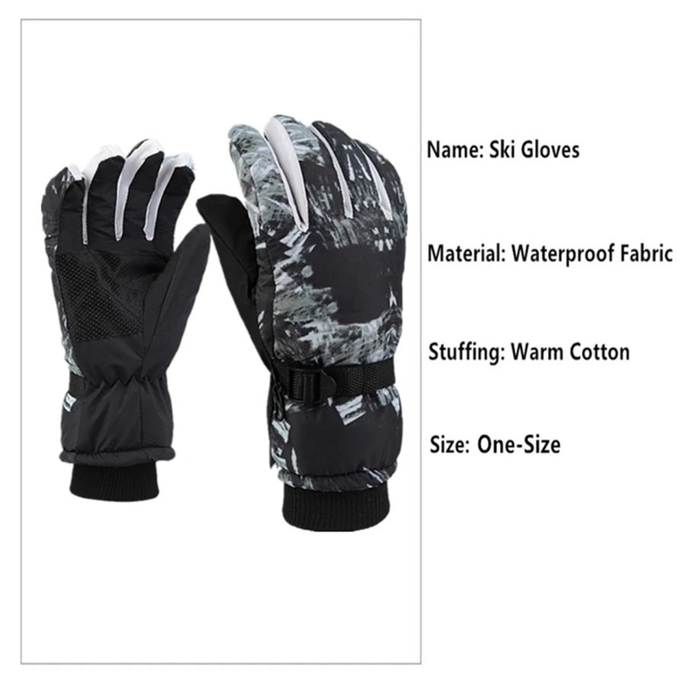 Professional Mens Waterproof Ski Winter Warm Gloves 1