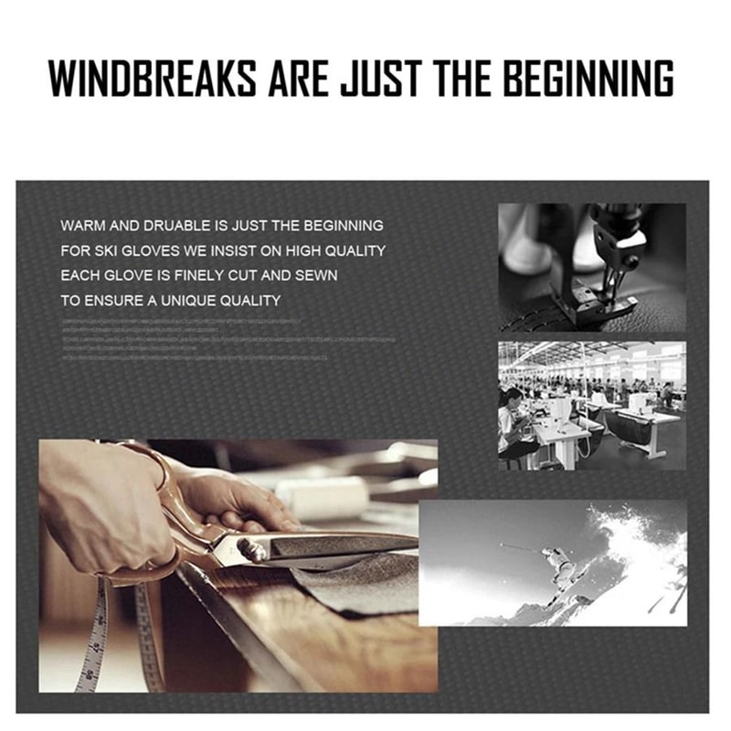 Professional Mens Waterproof Ski Winter Warm Gloves 4