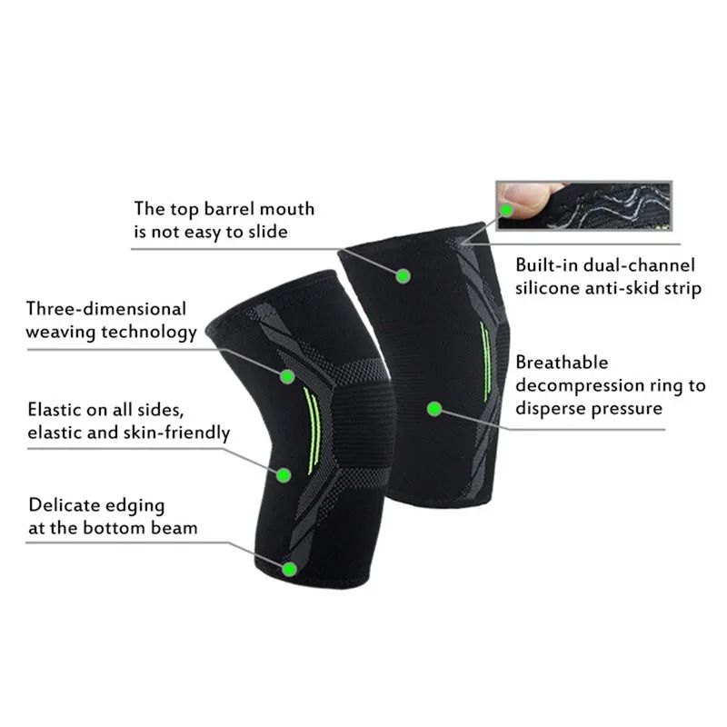 Single Knitted Nylon Sports Knee Pad 2