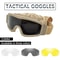 Airsoft Tactical Goggles With Interchangeable Lenses 1