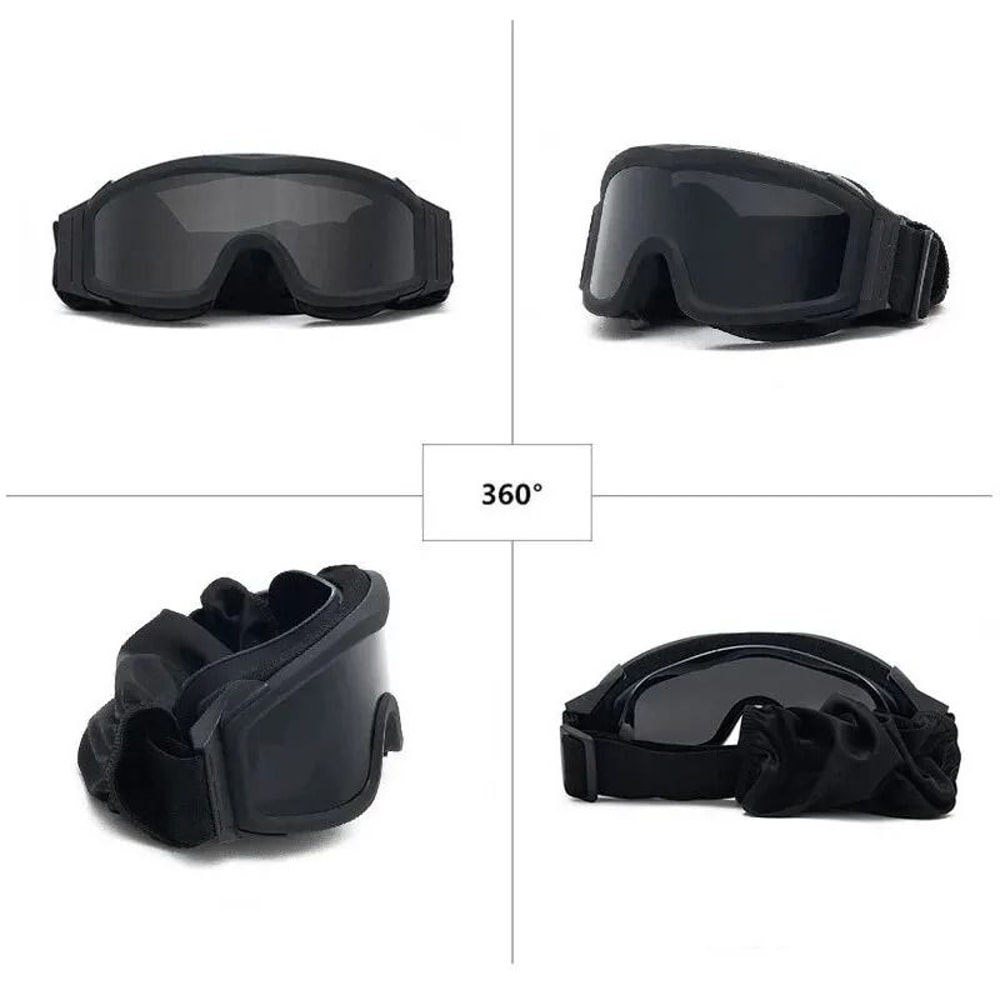 Airsoft Tactical Goggles With Interchangeable Lenses 4