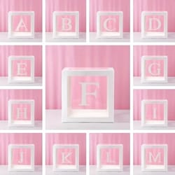 transparent custom letter baby shower balloon box
