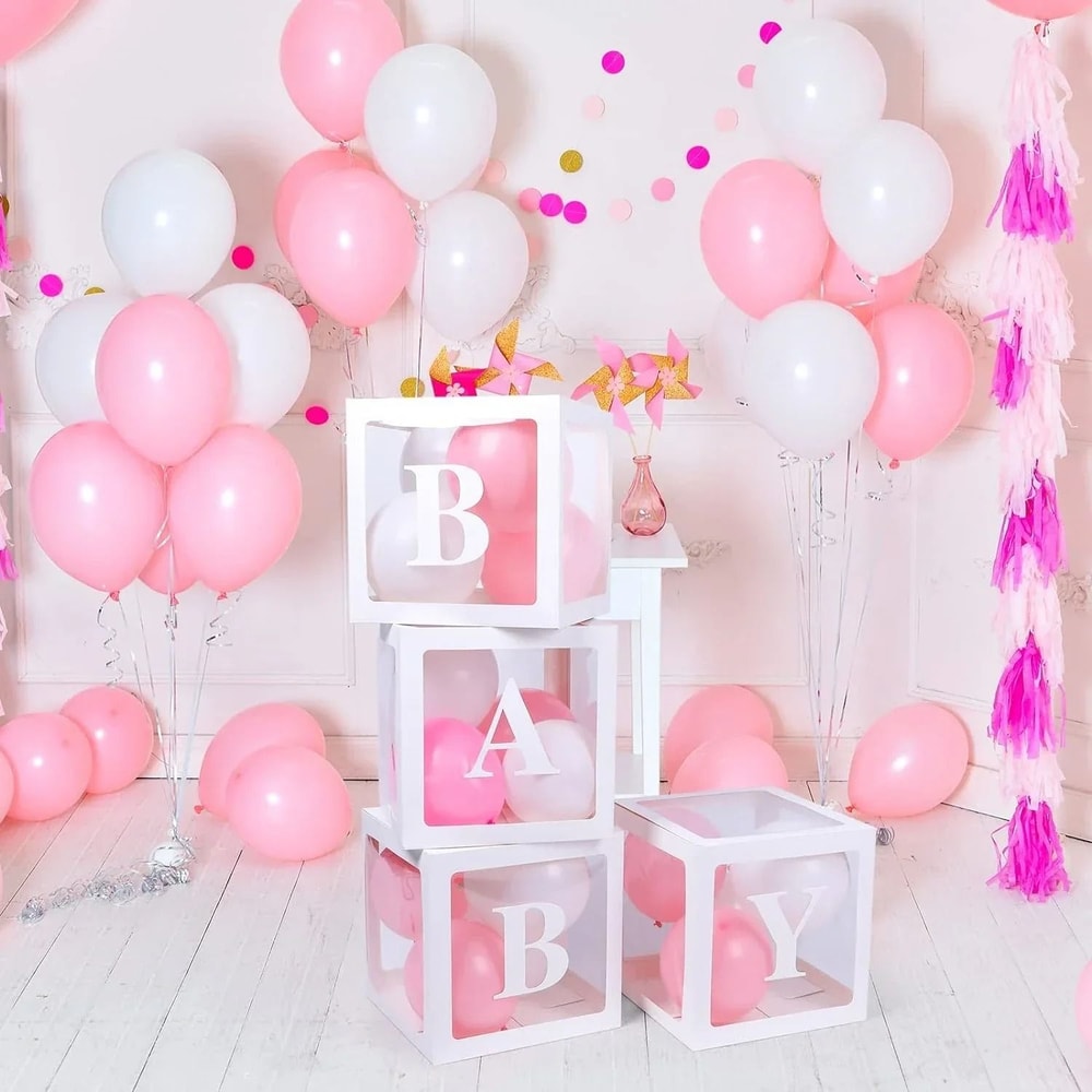 Transparent Custom Letter Baby Shower Balloon Box 2