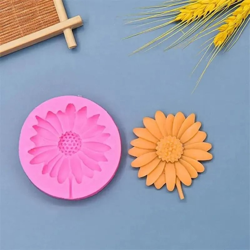 3D Daisy Flower Silicone Baking Casting Mold 3
