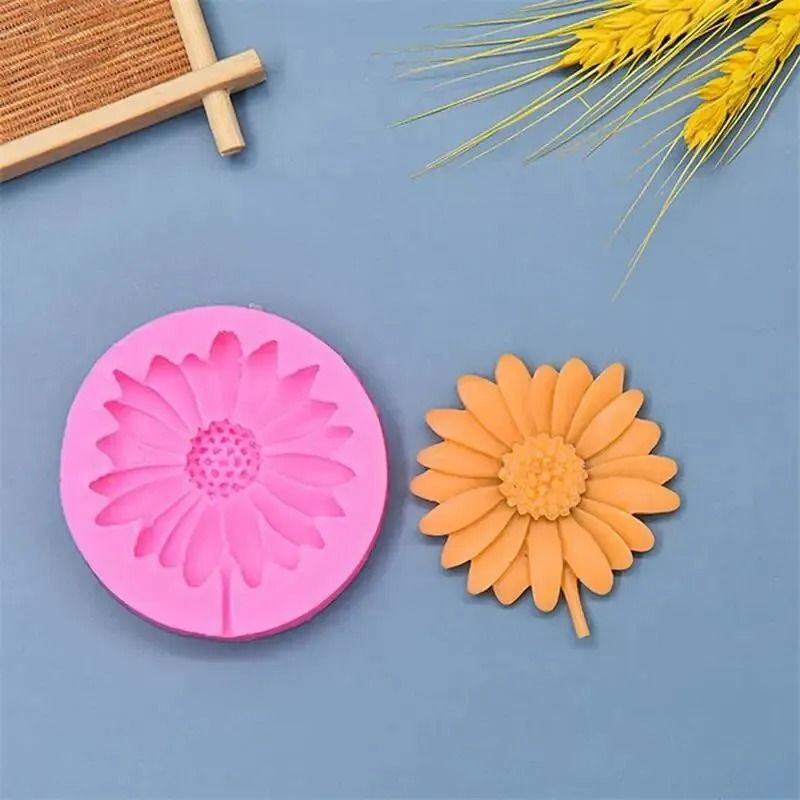 3D Daisy Flower Silicone Baking Casting Mold 3