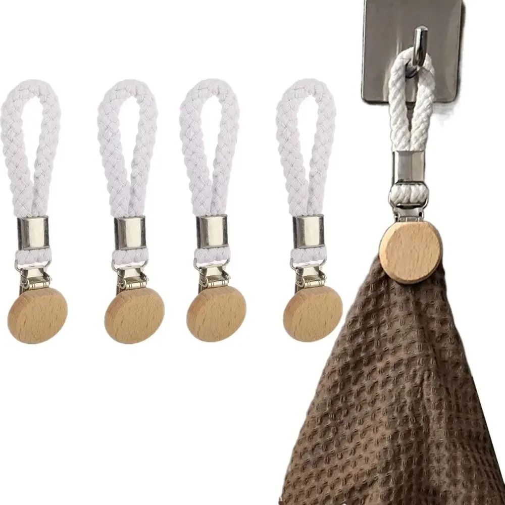 2PCS MultiFunctional Woven Rope Towel Clips 0