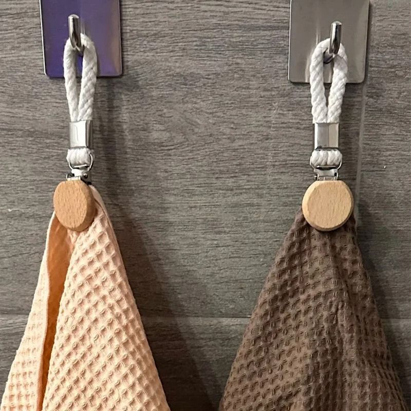 2PCS MultiFunctional Woven Rope Towel Clips 1
