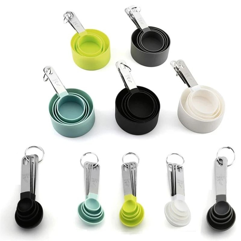 8PCS Stainless Steel Handle Measuring Cups And Spoons Set 5