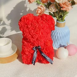 creative romantic rose bear gift