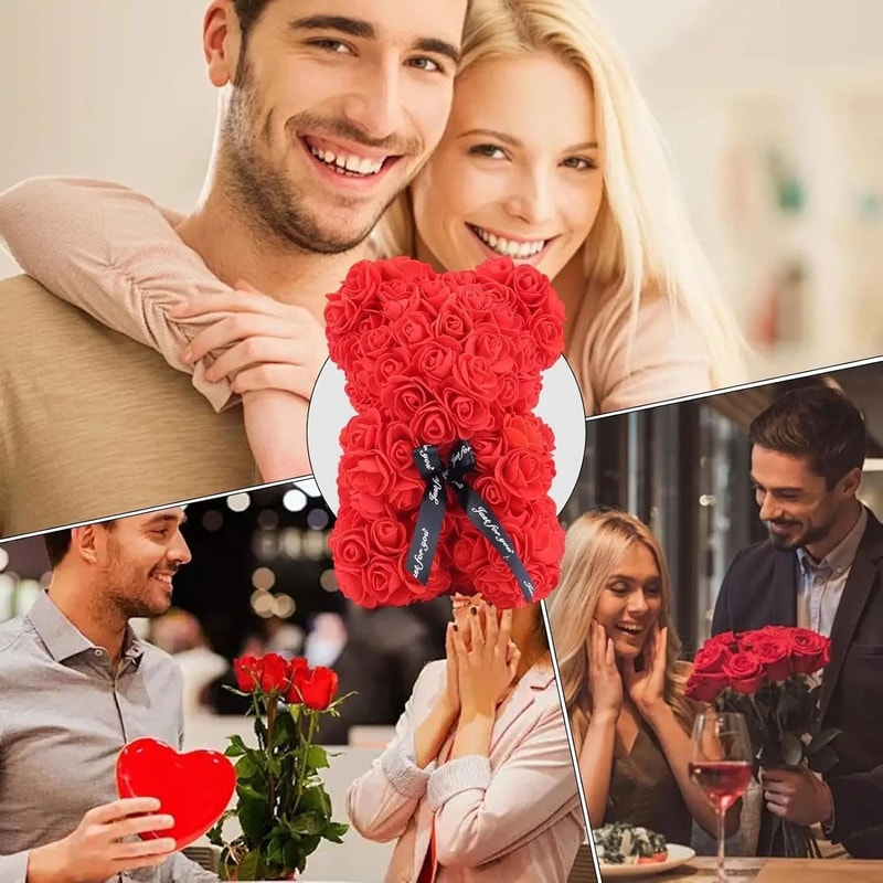 Creative Romantic Rose Bear Gift 4
