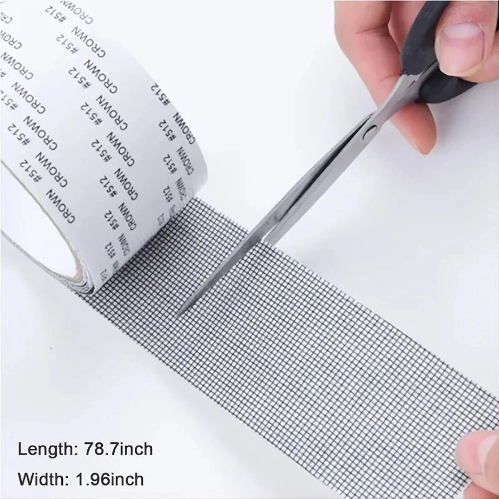 SelfAdhesive Window Screen Repair Mesh Tape 4