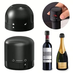 mini spin leak-proof wine and champagne stopper set